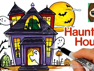 How to Draw a Haunted House Easy