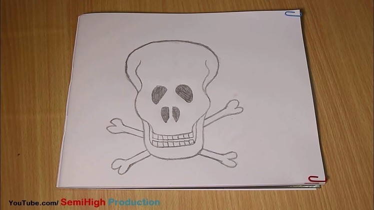 How To Draw Skull Tattoo - Very Easy Tutorial