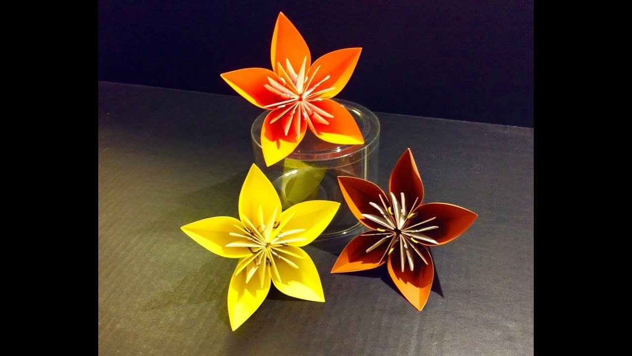 How to fold an origami flower kusudama flower tutorial 
