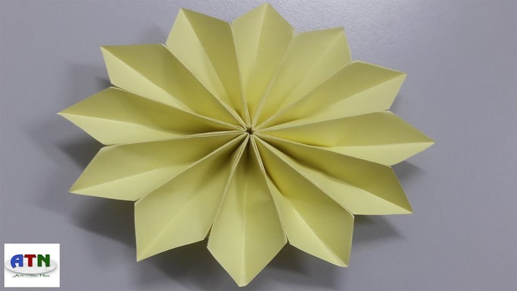 How To Fold Poinsettia Flower | Origami Flower