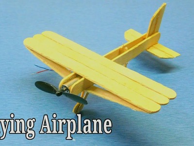 How to make a  Airplane at home using ice cream sticks | DIY craft idea