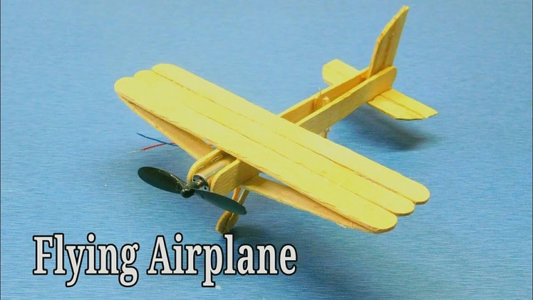 How to make a  Airplane at home using ice cream sticks | DIY craft idea