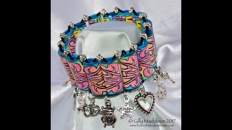 How To Make A Beautiful Charm Bracelet From Paper Beads