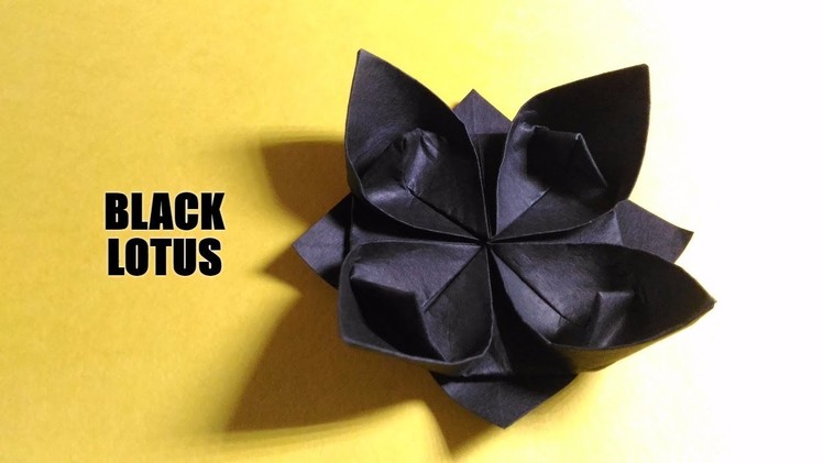 How To Make a Black Lotus (Flower) | Origami paper flower | InnoVatioNizer