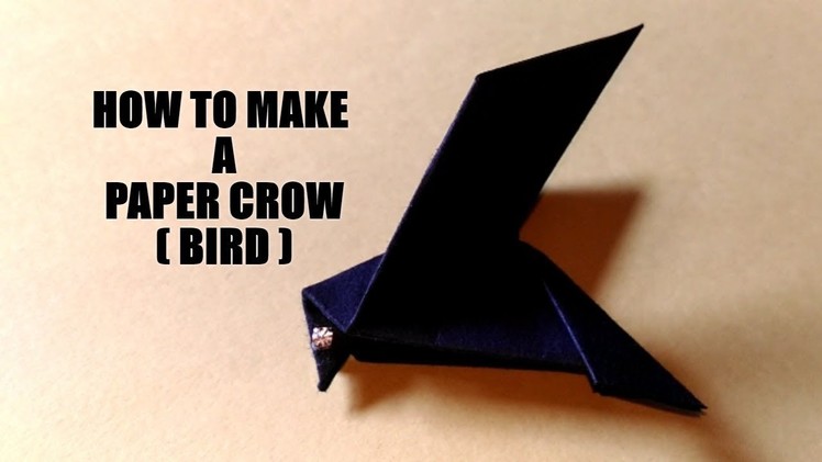 How To Make a Black Paper Crow | Paper Bird | InnoVatioNizer