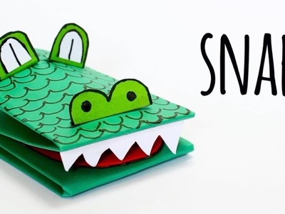 How to Make a Crocodile Paper Puppet