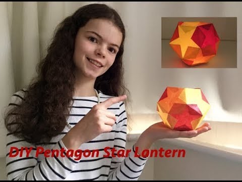 How to Make a DIY Pentagon-Star Paper Lantern | Advent & Christmas Decoration