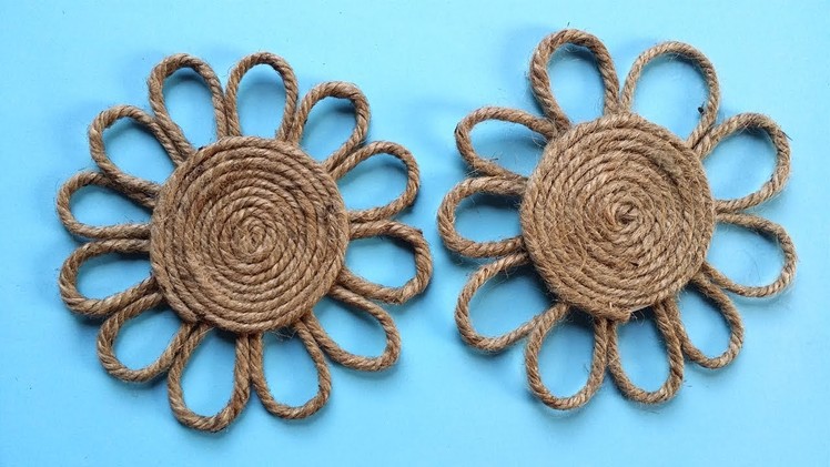 How to Make a Easy Decorative Twine. Jute Flower !!!