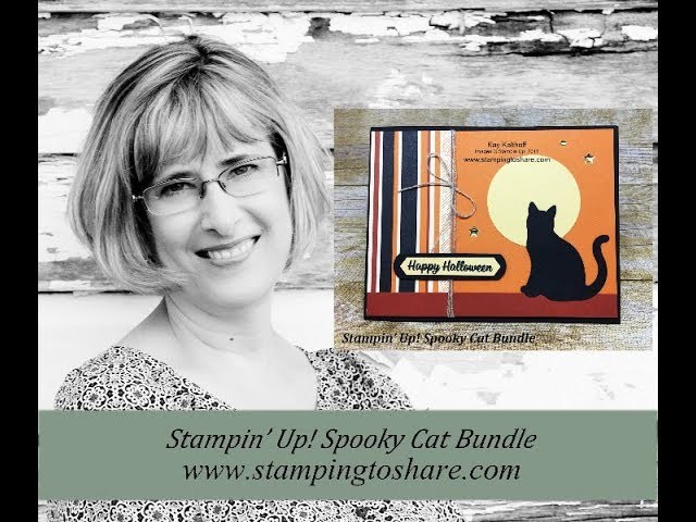 How to Make a Halloween Card with the Stampin' Up! Spooky Cat Bundle