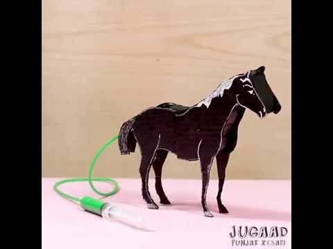 How to Make a Horse from Cardboard and Syringe