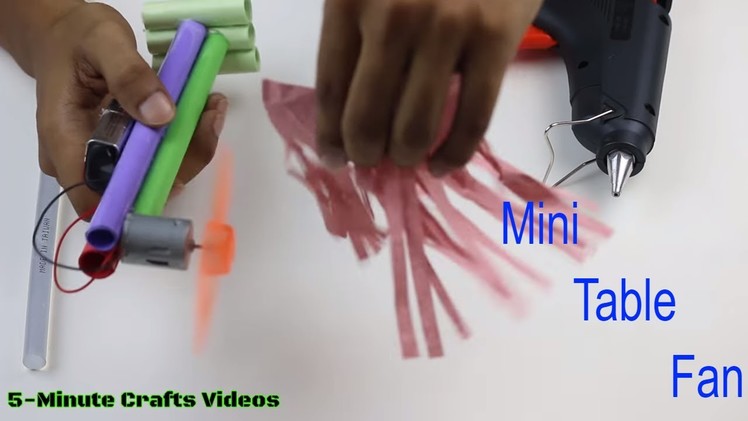 How to Make a Mini Table Fan with Papers Stand and DC Motor at Home | DIY Videos