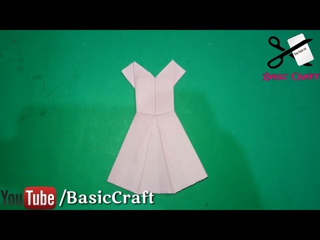 How To Make A Origami Paper Dress.Frock | कागज़ की फ्रॉक कैसे बनायें