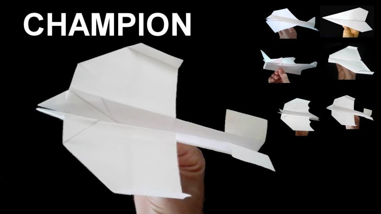 How to make a paper airplane. The Swallow. Champion.  Flies A Lot!  Airplane #6