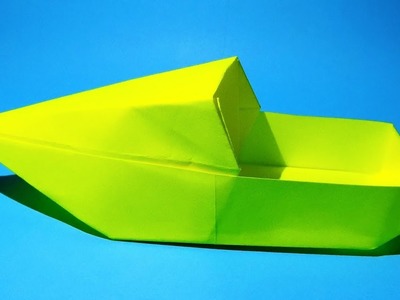 How to make a paper boat. Origami boat