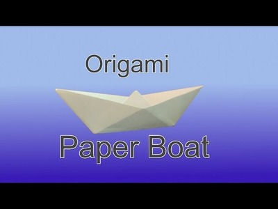 How To Make a Paper Boat, Origami