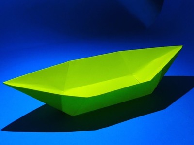 How to make a paper boat that floats - Origami boat