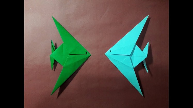 How to make a paper fish(Origami Fish)