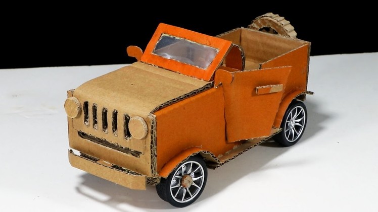 How to make a RC Car - Amazing Cardboard DIY for Kids