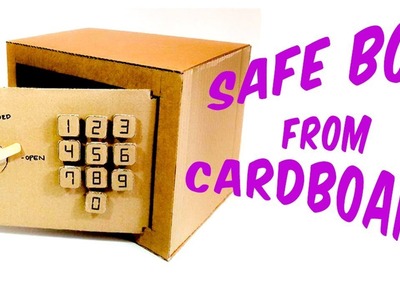 How to make a safe with a numeric lock from Cardboard