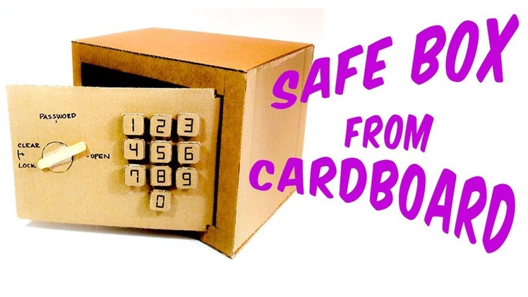 How to make a safe with a numeric lock from Cardboard