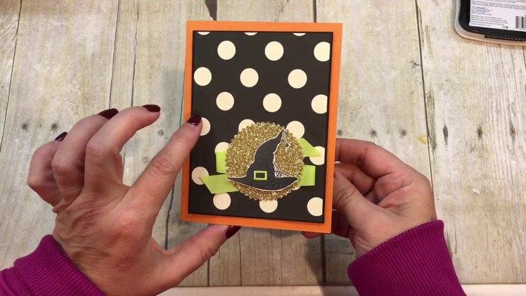 How to make a Spooky Cat Halloween Hat Card
