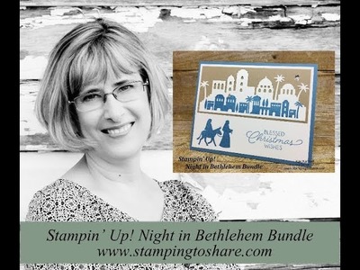 How to Make an Easy, Elegant Card with Stampin' Up! Night in Bethlehem Bundle