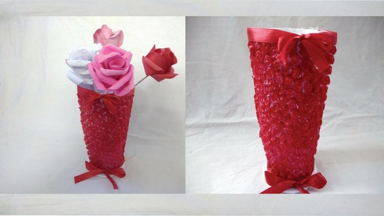 How to make Bubble Wrap Flower vase | Bubble wrap home decoration ideas |  Bubble Wrap