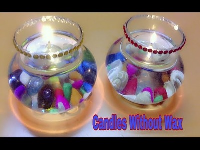 How to make candles without wax