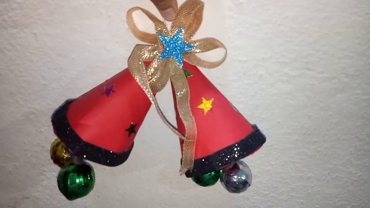How to make Christmas bell  ==at home=very easy