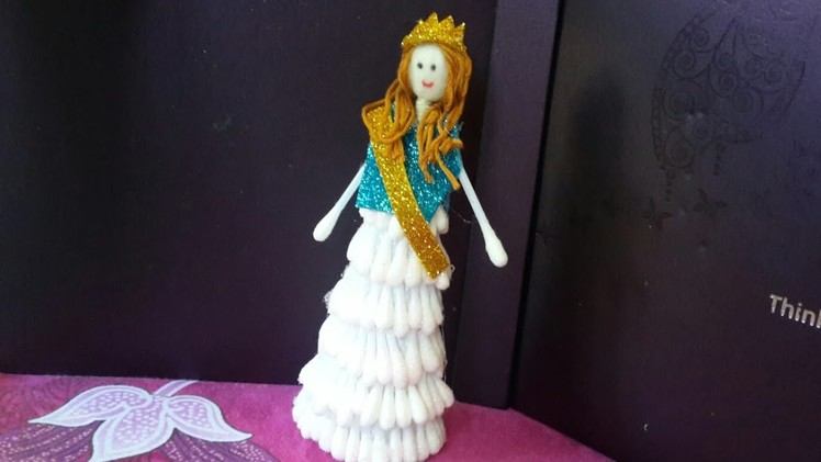 How to make cotton swab doll