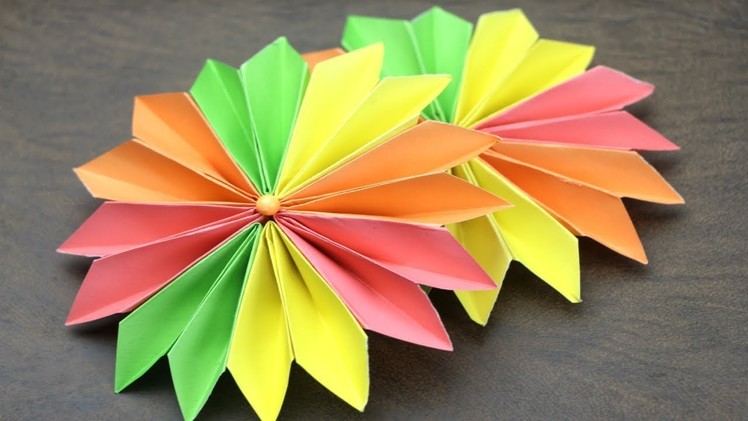 How to Make Easy Flower with Color Paper | Making Paper Flowers Step by Step |