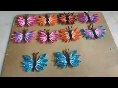 How to make easy Paper Quilling Butterfly Tutorial