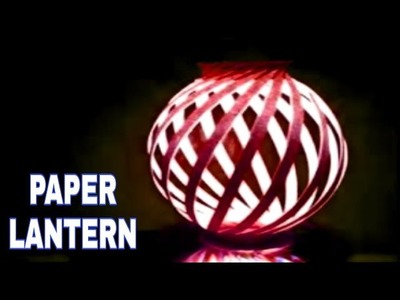 How to make fancy paper lantern for decoration #2 || Best for diwali.christmas decoration