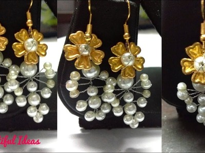 How to Make Latest Pearl Designer Earrings for Wedding Party.Designer Pearl Earrings.trendy Earrings