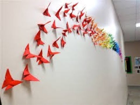 How to make Origami Butterfly | Paper Butterfly | DIY | Room Decor | Art