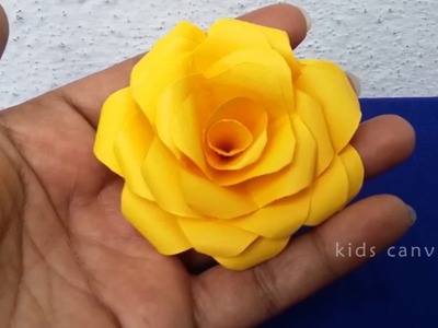 How to make origami  paper Rose Flower easily,DIY ,easy paper roses making, origami arts