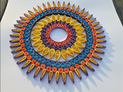 How to make paper quilling wall frames DIY Wall Decor | Quilling Art for Bedroom #art 21 by art life