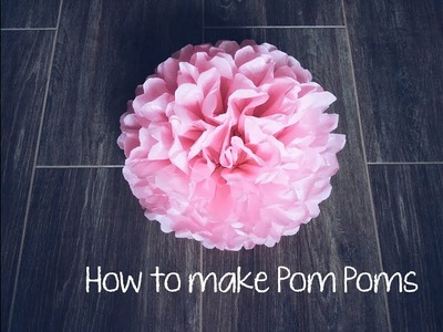 How to make Pom Poms from tissue paper