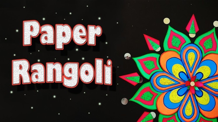 How to make Rangoli from paper | Paper Rangoli | Kreative Bug