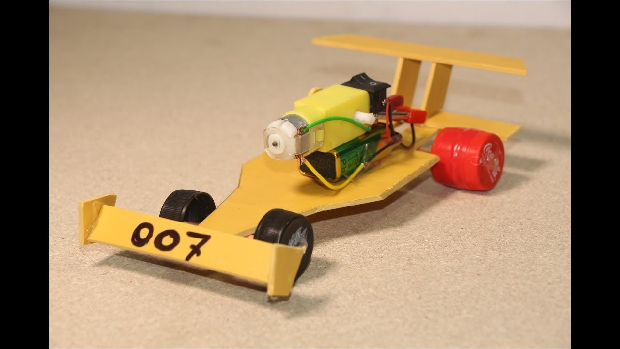 how to make a toy car with recycled materials