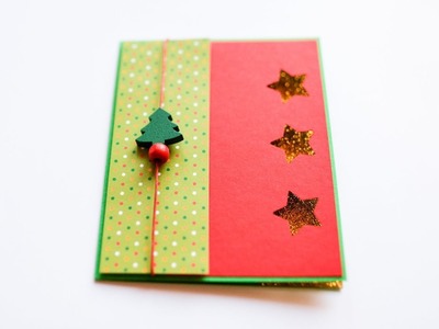 How to make : Simple Christmas Card | Prosta Kartka na Boże Narodzenie - Mishellka #270 DIY