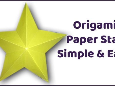 How to Make Simple & Easy 3D Paper Star with a Square Origami Paper
