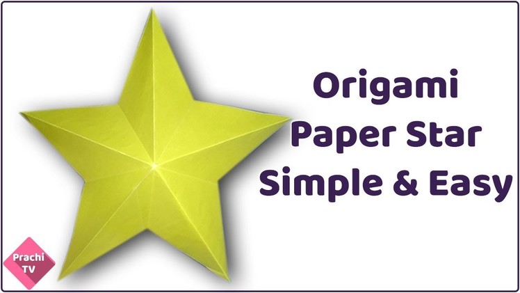 How to Make Simple & Easy 3D Paper Star with a Square Origami Paper
