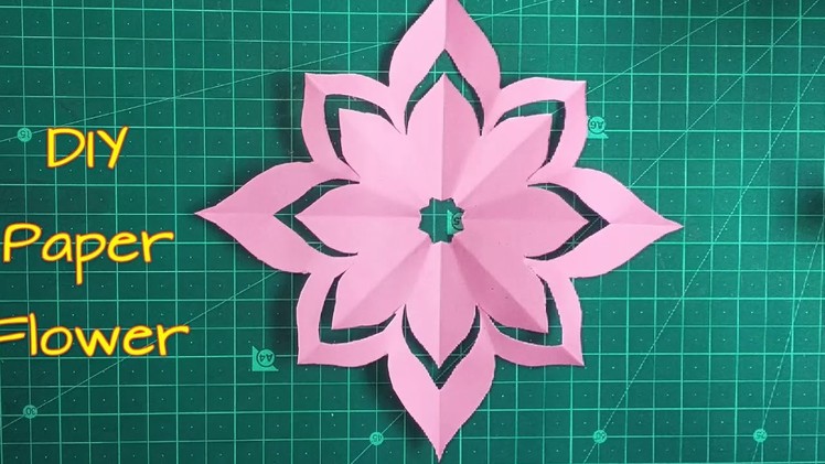 How to make simple & easy paper cutting flower designs. paper flower.DIY Tutorial