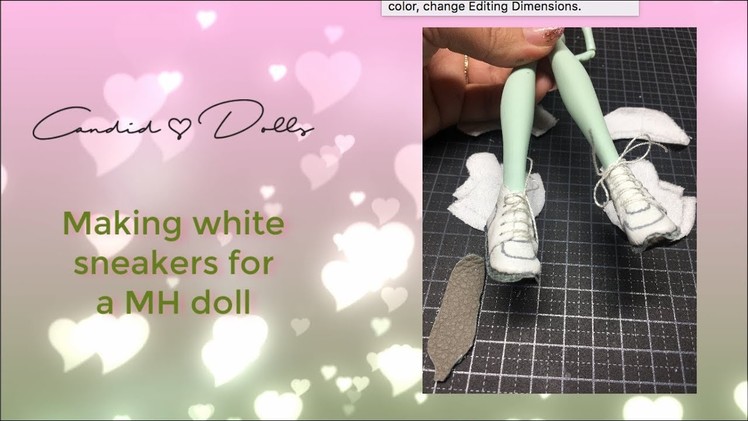 How to make white sneakers for Monster High doll