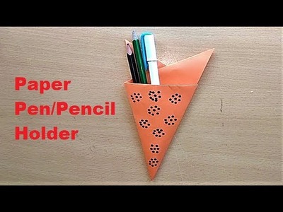 How to Make Your Own Pen Holder | Origami Pen Stand | Paper Easy Pencil Holder Tutorial