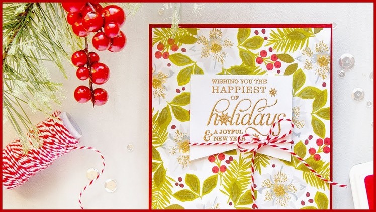 How To: Stamped Floral Backgrounds w.Yana NO MASKING!