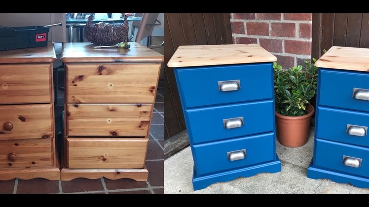 How to Upcycle furniture, bedside cabinets