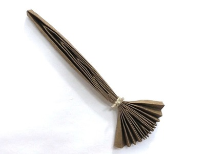 Learn how to make an origami witch’s broom for Halloween
