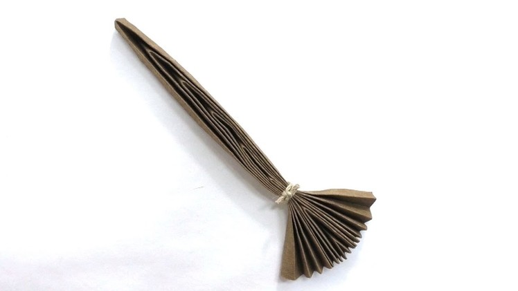 Learn how to make an origami witch’s broom for Halloween